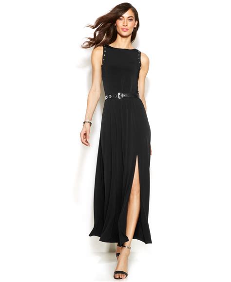 michael kors flowy black dres 2016|macy's Michael Kors.